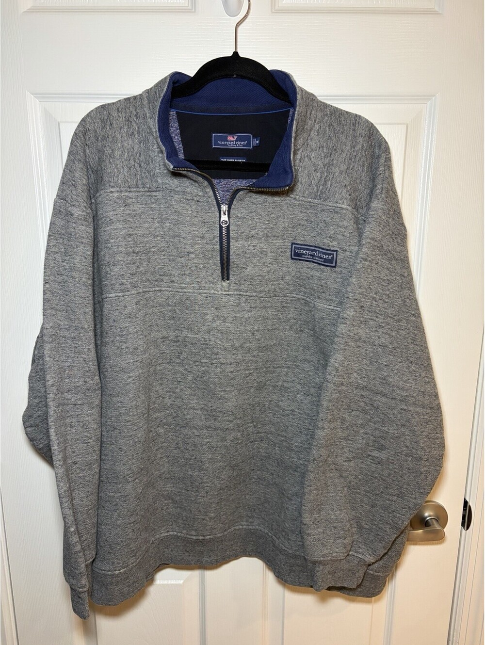 Vineyard Vines Shep Shirt Heavy Weight Sweatshirt Men’s 3XB 3XL Big Gray